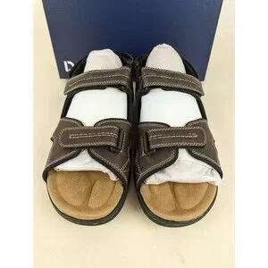 Dockers Sandals Mens 11 M Newpage Quarter Strap Sporty Brown Leather Shoes NEW Dockers Mens Newpage Adjustable Slide Slip-On Outdoor Sport  main image 4